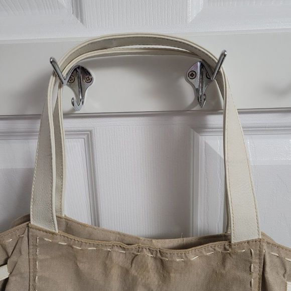 Vintage Lancome Paris linen blend beach tote - Picture 4 of 6